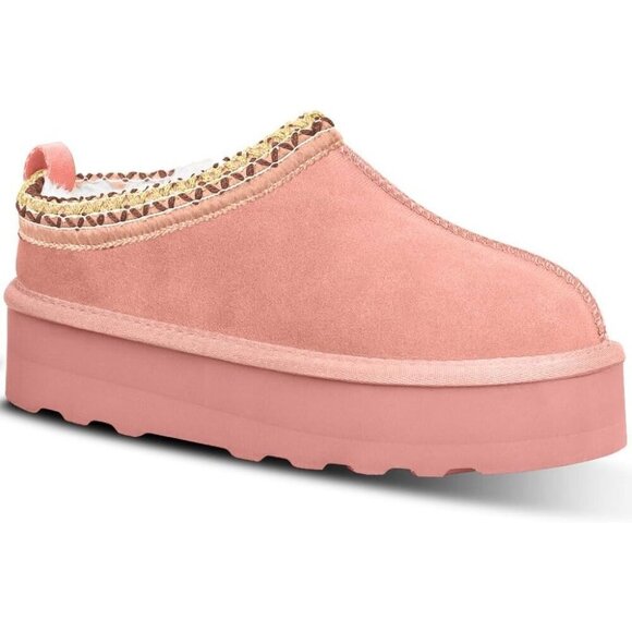 Platform Mini Ankle Boots Short Fur Fleece Lined House Women's Slippers - Picture 1 of 6